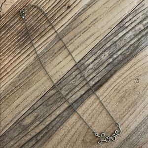 Gold “LOVE” necklace